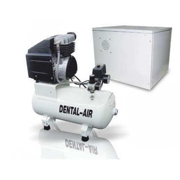 Werther Int. Dental Air 1/24/379-C - безмасляный воздушный компрессор с дополнительным звукоизолирующим сборным кожухом (100 л/мин) на 1 установку