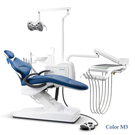 GreenMED S300 COLORFUL – Стоматологическая установка с мягкой обивкой и с нижней подачей