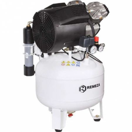 Remeza КМ-50.VS204Д - Стоматологический безмасляный компрессор для 2-х стоматологических установок, с осушителем мембранного типа, с ресивером 50 л, 145 л/мин