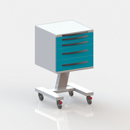 ВИТАЛИЯ С4 — Столик врача стоматолога передвижной, есть РУ