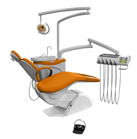 CHIROMEGA 654 NK (модификация NIKA) - стоматологическая установка с нижней подачей инструментов