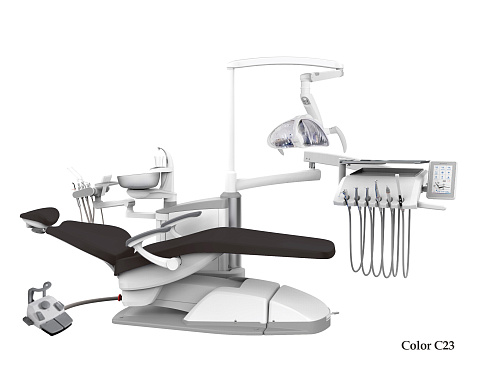 SILVERFOX 8000C-SRS0 – Стоматологическая установка с нижней подачей и с мягкой обивкой