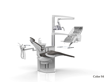 SILVERFOX 8000С CMS0 – Стоматологическая установка с верхней подачей и электрической системой управления инструментами, подачей воздуха и воды