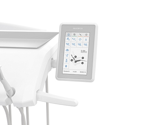 SILVERFOX 8000C-SRS0 Classic – Стоматологическая установка с нижней подачей и мягкой обивкой