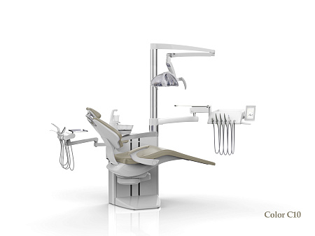 SILVERFOX 8000С CMS0 – Стоматологическая установка с нижней подачей и пневматической системой управления инструментами, подачей воды и воздуха