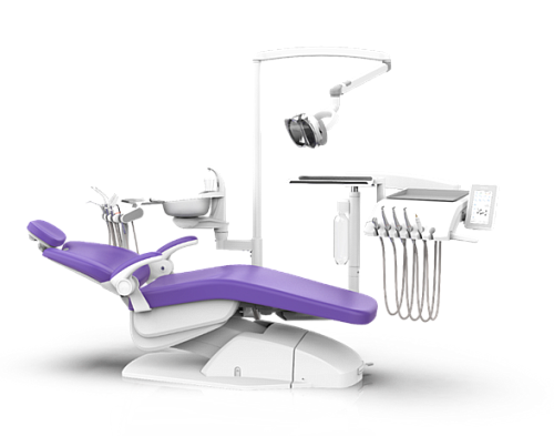 SILVERFOX 8000C-CRS0 Compact – Стоматологическая установка с нижней подачей, без гидроблока и с мягкой обивкой